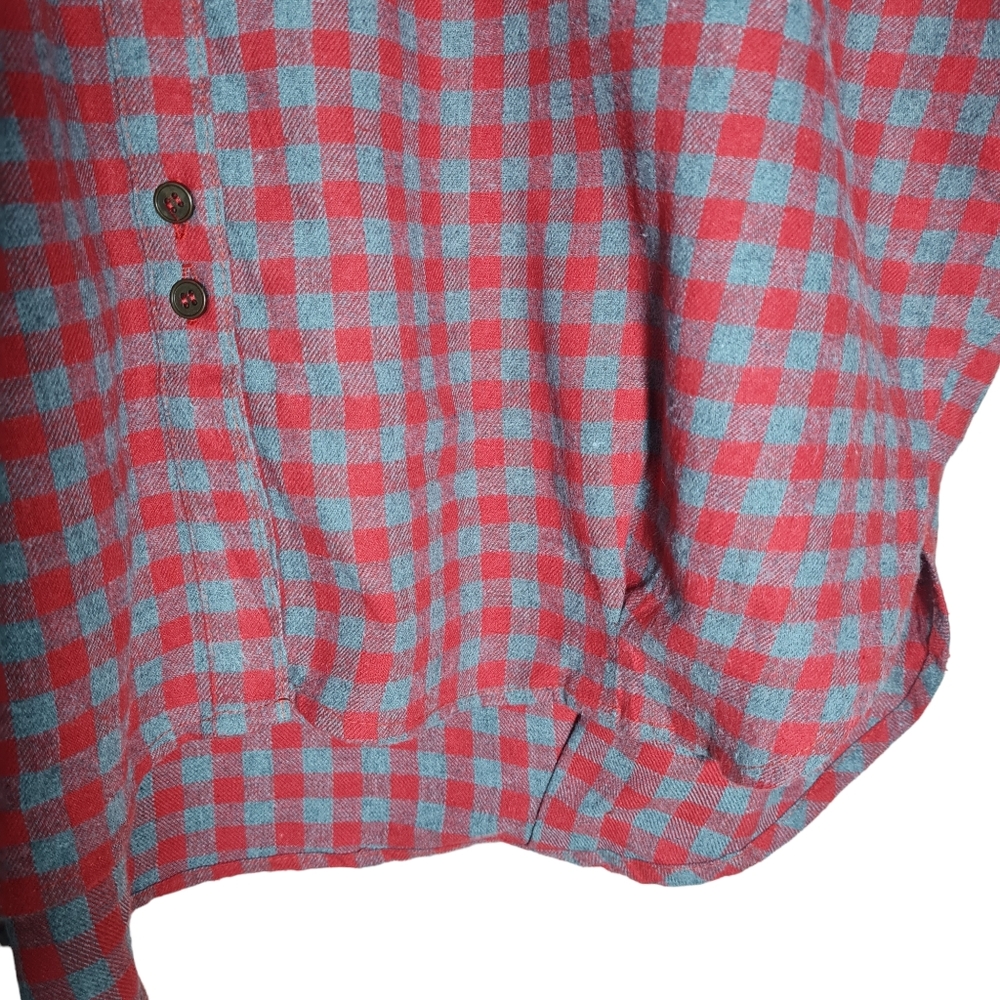 Size- free size, easel yarn dyed check cotton shirt for women - Picture 5 of 12